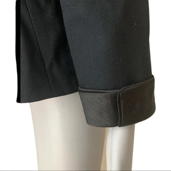 NOLAN MILLER Vintage Evening Jacket Blazer Black Wool Satin Embellished Size 10 - Picture 7 of 14